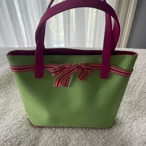 Green and Pink Tote Bag